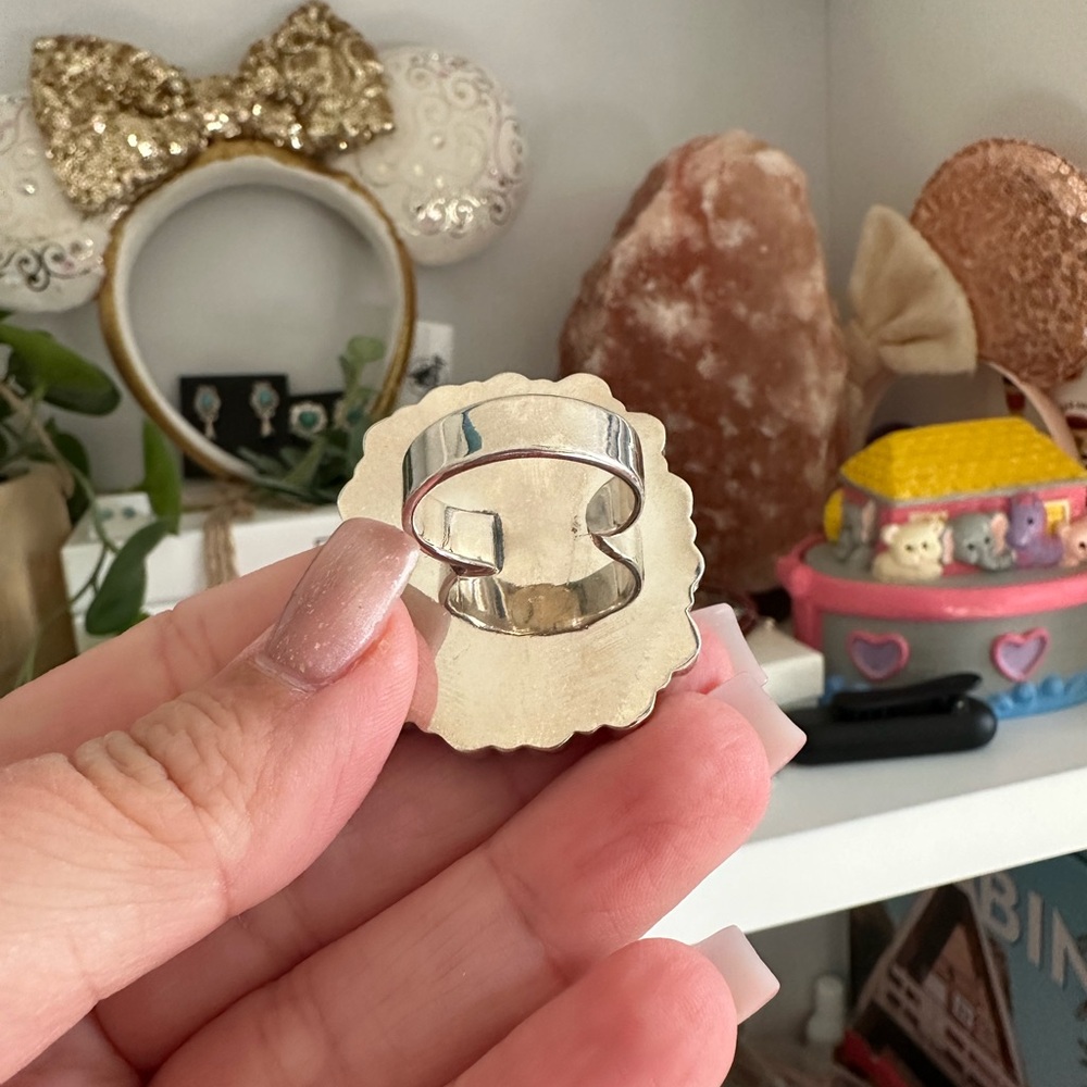 Cobblestone Authentic Turquoise Statement Ring - image 4